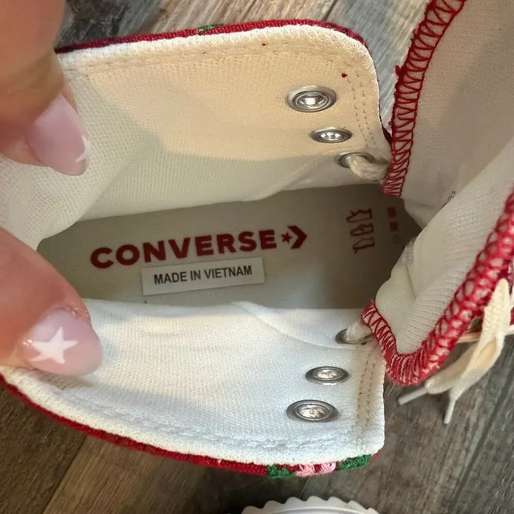CONVERSE Unisex Run Star Hike Platform Rose Cross Stitch Size M5/W6.5